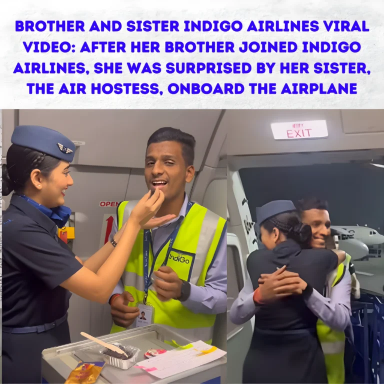 Brother And Sister IndiGo Airlines Viral Video: After Her Brother Joined IndiGo Airlines, She Was Surprised By Her Sister, The Air Hostess, Onboard the Airplane
