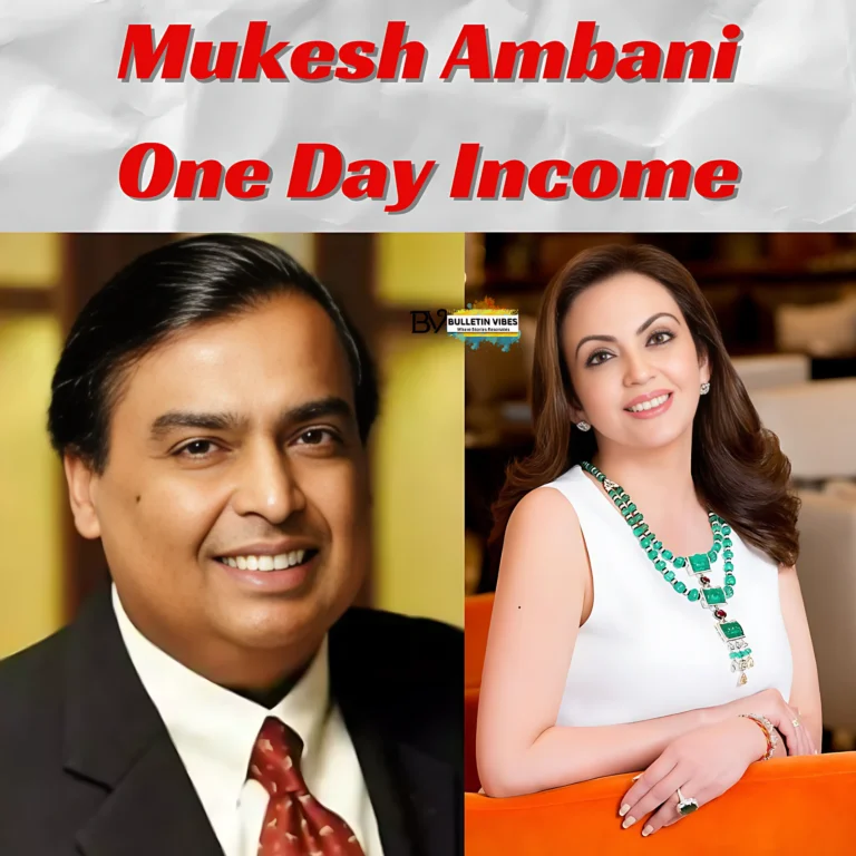 Mukesh Ambani One Day Income