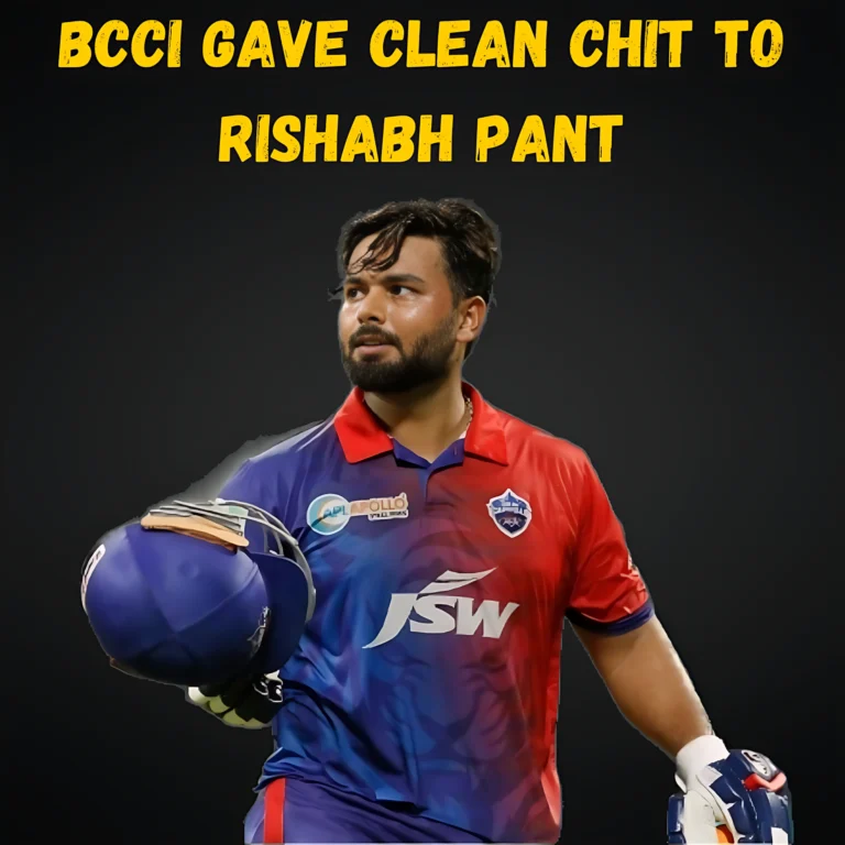 BCCI Gave Clean Chit To Rishabh Pant