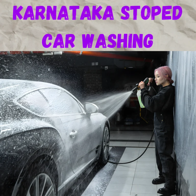 Karnataka Stoped Car Washing