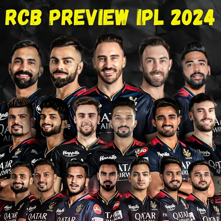 RCB Preview IPL 2024: Again, Bangalore Batting is Outstanding, But There are Still Concerns About Their Bowling